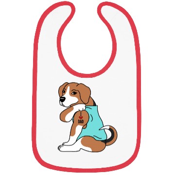 Discover I Love Dad Beagle Bibs