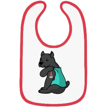 Discover I Love Dad Cane Corso Bibs