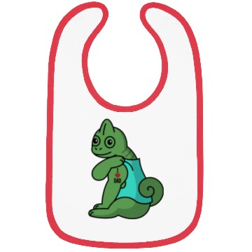 Discover I Love Dad Chameleon Reptile Bibs