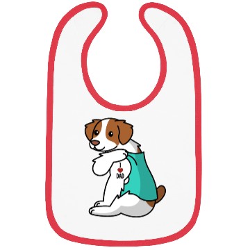 Discover I Love Dad Brittany Spaniel Bibs