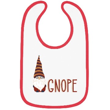 Discover Gnome Pun Nope Gardening Gnomes Bibs