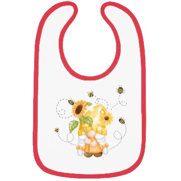 Discover Gnome Sunflower Gardening Bees Gnomes Flowers Bibs