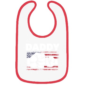 Discover Dad & Son Fist Bump American Daddy US Flag Bibs