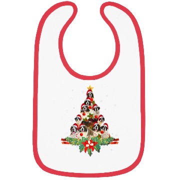 Discover Saint Bernard Christmas Tree Bibs Dog Owner Gift