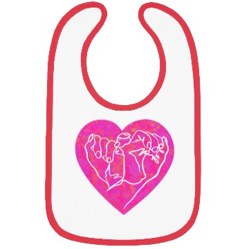 Discover Hands gesture in heart shape girly Bibs