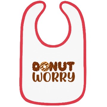 Discover Donut Worry - Funny Chocolate Donut Lover Foodie Bibs