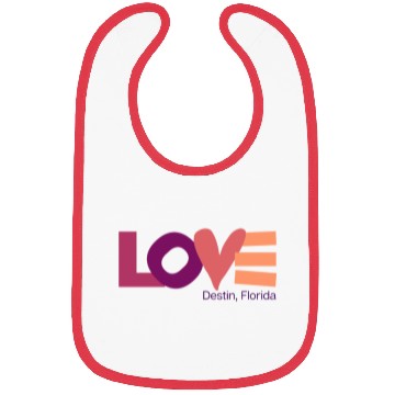 Discover LOVE LOGO Multi Color Logo Bibs
