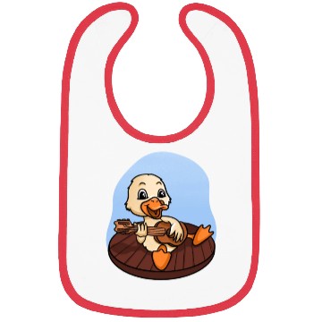 Discover Duck Playing Guitar Bibs