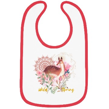 Discover Sweet Deer In Wild Spring - 9 Bibs