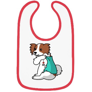 Discover I Love Dad Papillon Bibs