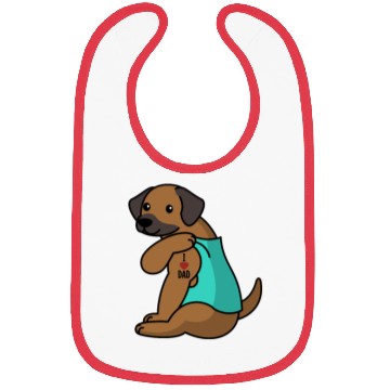 Discover I Love Dad Rhodesian Ridgeback Bibs