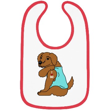 Discover I Love Dad Goldendoodle Bibs