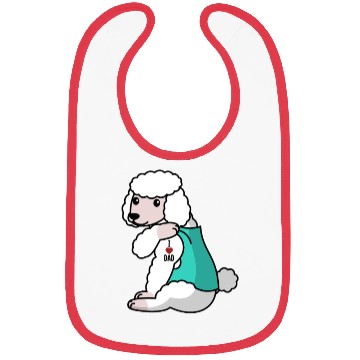 Discover I Love Dad Poodle Bibs