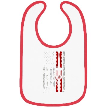 Discover Ski Us American Flag Skiing Bibs