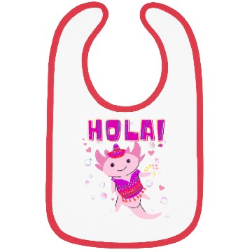 Discover Hola Cute Axolotl - 3 Bibs