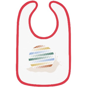 Discover Retro Snail Shell Biology Snail Lover Bibs