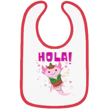 Discover Hola Cute Axolotl - 6 Bibs