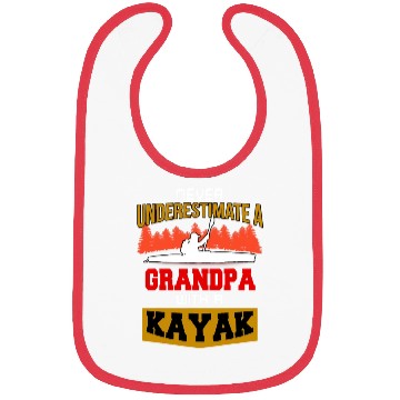 Discover Never Underestimate a grandpa with a kayak Bibs