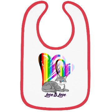 Discover Love Is Love Cat - LGBTQ+ Pet Owner Bibs