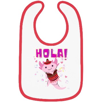 Discover Hola Cute Axolotl - 14 Bibs