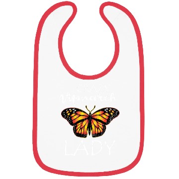 Discover Crazy Monarch Butterfly Lady Butterflie Lover Cute Bibs