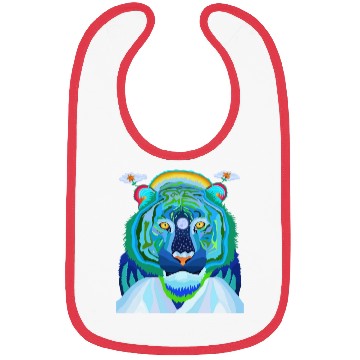 Discover Save Me Striped Tiger Bibs