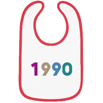 Discover Year 1990 - 90s Colors Bibs