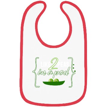 Discover Peas Vegetable Bibs, Like 2 Peas In Pod,