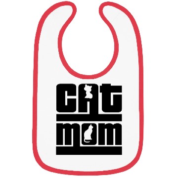 Discover Cat Mom Bibs
