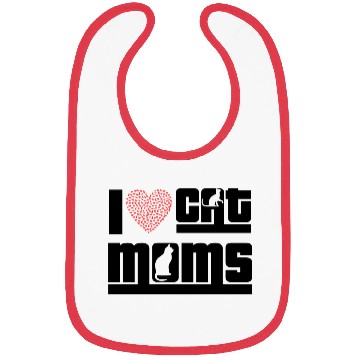 Discover I Love Cat Moms Bibs