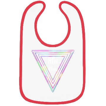 Discover Totally Triangular 80s Vibes Bibs