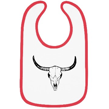 Discover cow skull, long horn, texas Bibs