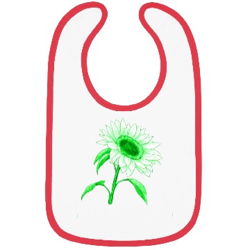 Discover Green sunflower Bibs