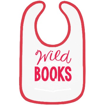 Discover Wild about Books, Reader, Bookworm Bibs
