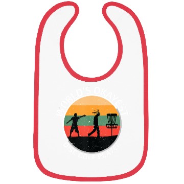 Discover Funny Disc Golf Worlds Okayest Disc Golf Player Bibs