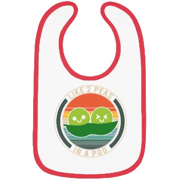Discover Peas Vegetable Bibs, Like 2 Peas In Pod,