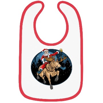 Discover Santa Claus Ride Deer Bibs