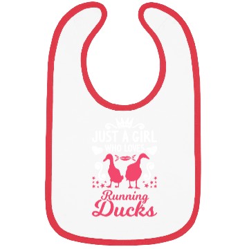 Discover Just A Girl Who Loves Running Ducks Bibs
