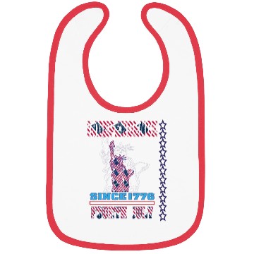 Discover Pattern flag Independence Since 1776 Fourth July Bibs