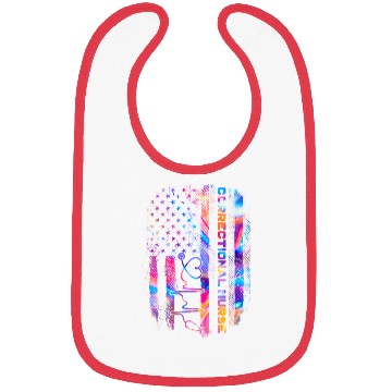 Discover correctional nurse - US flag Bibs