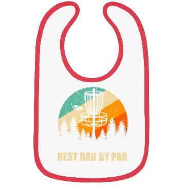 Discover Retro Disc Golf Best Dad Bibs Sunset Vintage