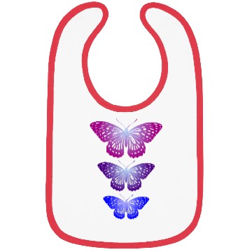 Discover Three Butterflies Inspirational Nature Lovers Bibs