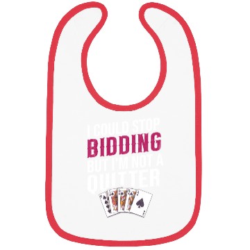 Discover Card Game Bridge Design for a Bridge Player Bibs