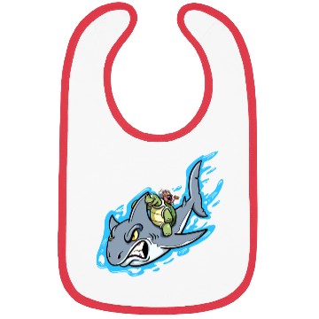 Discover Shark Swims With Turtle And Crab Bibs