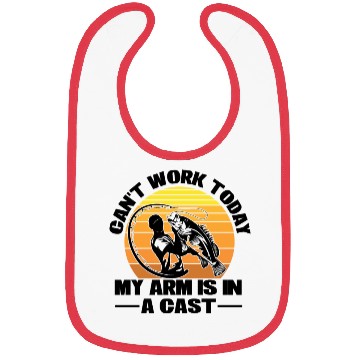 Discover Fishing Angler Fish Casting Poles Gift Bibs