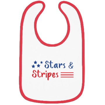 Discover Stars and Stripes Us Flag Bibs