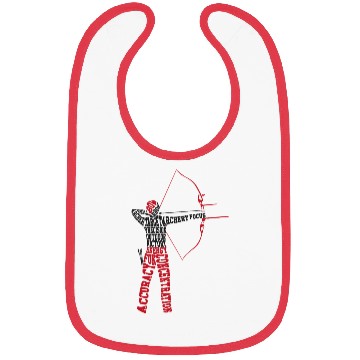 Discover Archery Bow Archer Word Cloud Bibs