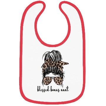 Discover Blessed Bonus Aunt Step Auntie Bonus Auntie Gifts Bibs