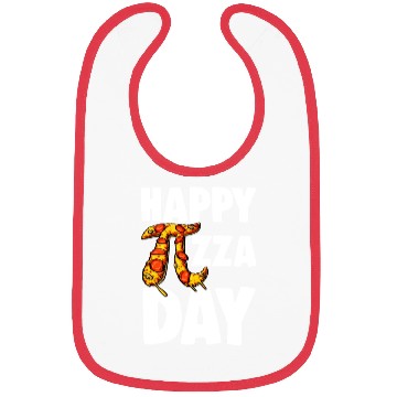 Discover pizza day white Bibs
