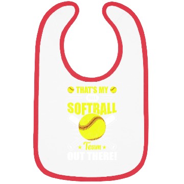Discover That's My Full Softball Team Out There Funny Bibs